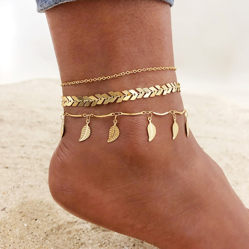 Load image into Gallery viewer, Stainless steel anklet for the beach and summer days
