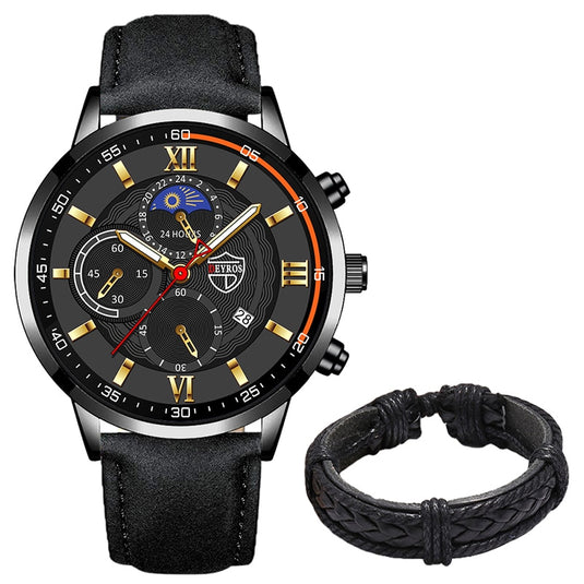 Luxury men's watches, sports, leather Sora 12_colors