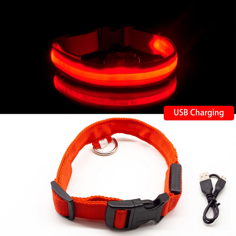 Load image into Gallery viewer, Luminous dog and pet collar, USB charging
