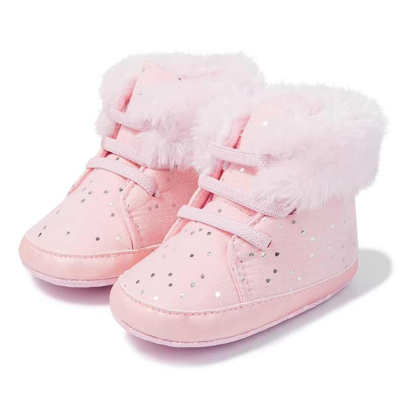 Load image into Gallery viewer, Soft and warm cotton baby .shoes suitable for cold winter days and beautiful
