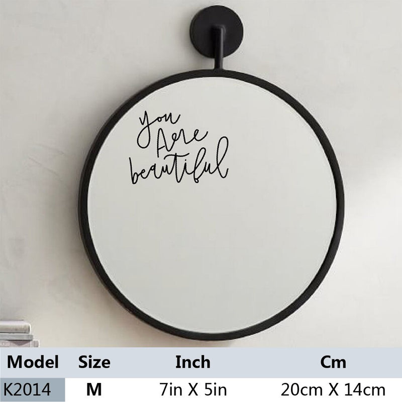 Load image into Gallery viewer, Mirror hanging on the wall To decorate the home décor With a shelf to carry things
