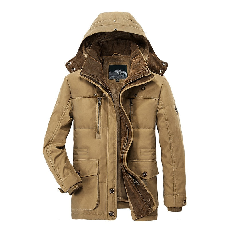 Load image into Gallery viewer, Thick wool jacket, lined with fur, warm for winter, hoods, all sizes
