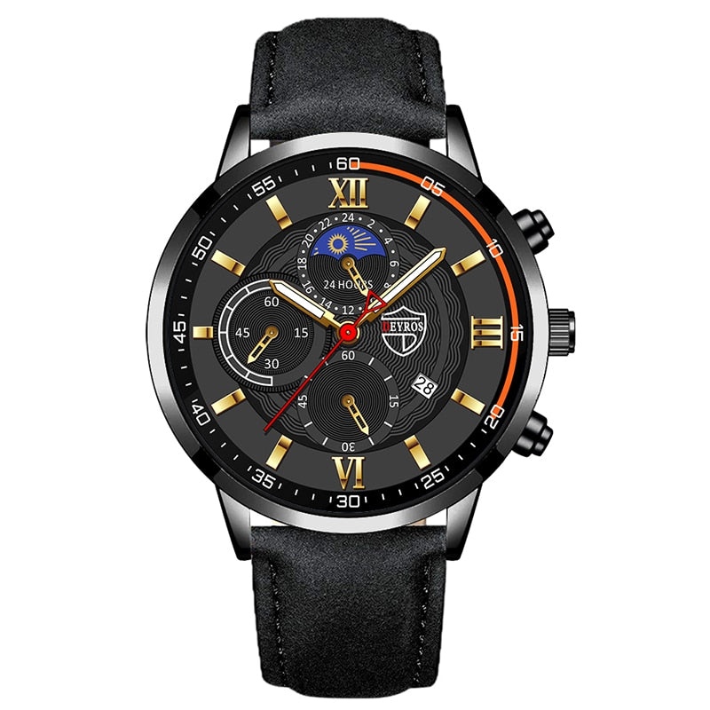 Load image into Gallery viewer, Luxury men's watches, sports, leather Sora 12_colors
