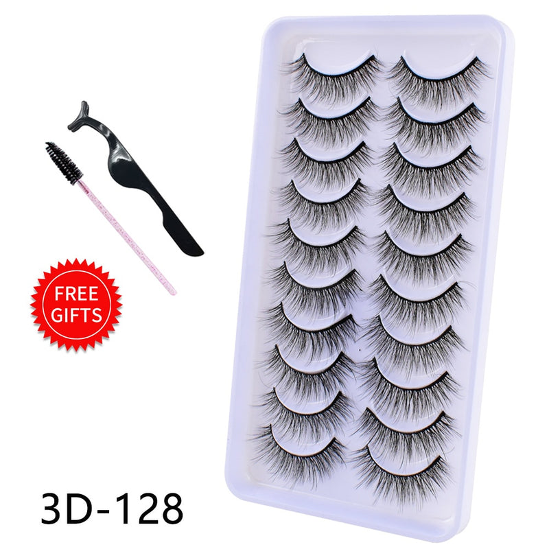 Load image into Gallery viewer, 5/10 Pairs 3D Mink Lashes Dramatic Natural Lashes
