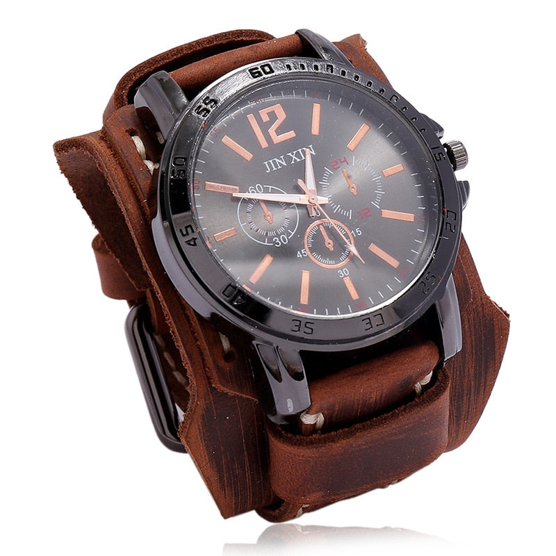 Load image into Gallery viewer, Jessingshow 2022 Luxury Men's Watch Leather bracelet, stainless steel 20_color
