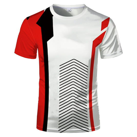 New Style T-shirt cobble print 3D print, short and comfortable sleeves, 6 shapes