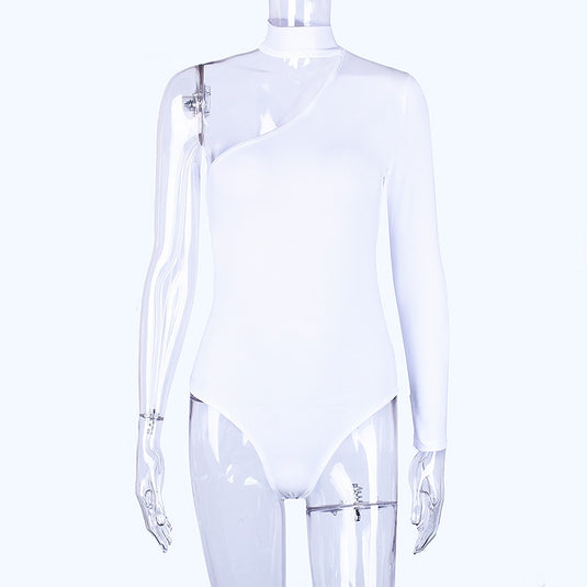 One-shoulder cotton blouse with a distinctive shape, and unique colors