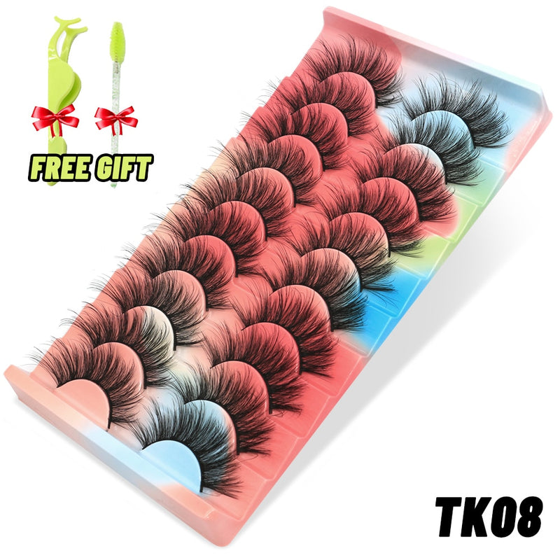 Load image into Gallery viewer, 3D eyelashes are reusable, long and beautifully shaped
