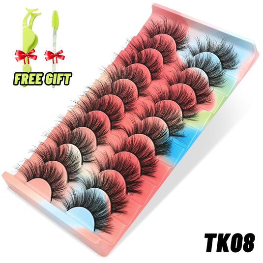 3D eyelashes are reusable, long and beautifully shaped