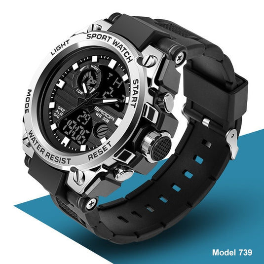 SANDA 2022 Men's Watches Top Brand, Sport Watch, Water Resistant 10_colors