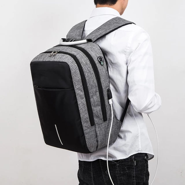 Load image into Gallery viewer, New men's multifunctional anti-theft .back bag for 15.6 inch laptop with USB charging
