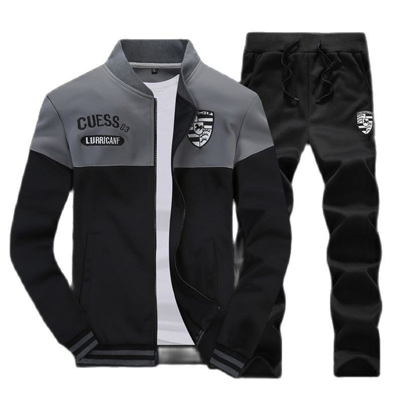 Load image into Gallery viewer, Men's polyester tracksuit is suitable for sports in spring and is elegant
