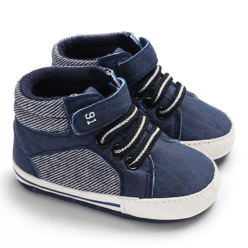 Load image into Gallery viewer, Baby shoes for newborn boys walking shoes lumbar soles anti slip
