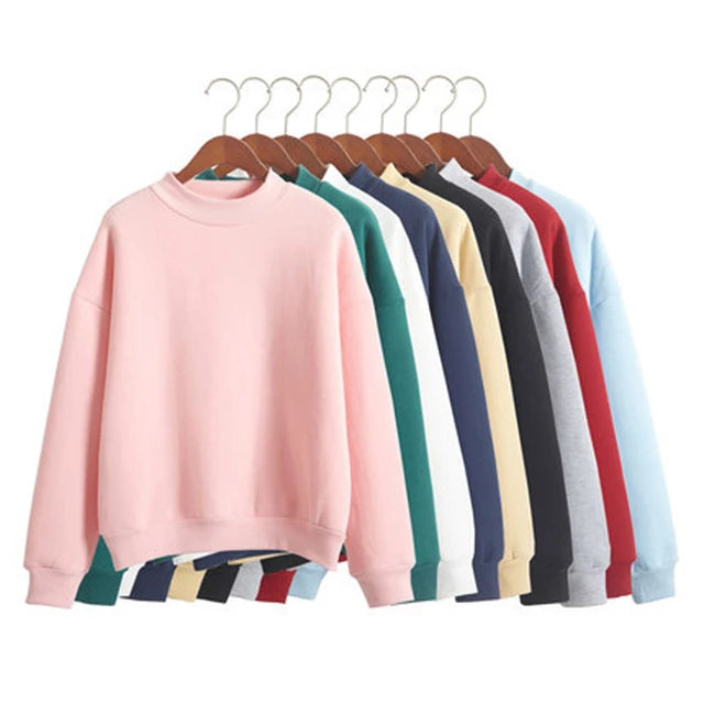 Load image into Gallery viewer, Women's corset blouses Quilted sleeves and a round neck warm for winter 8 colors

