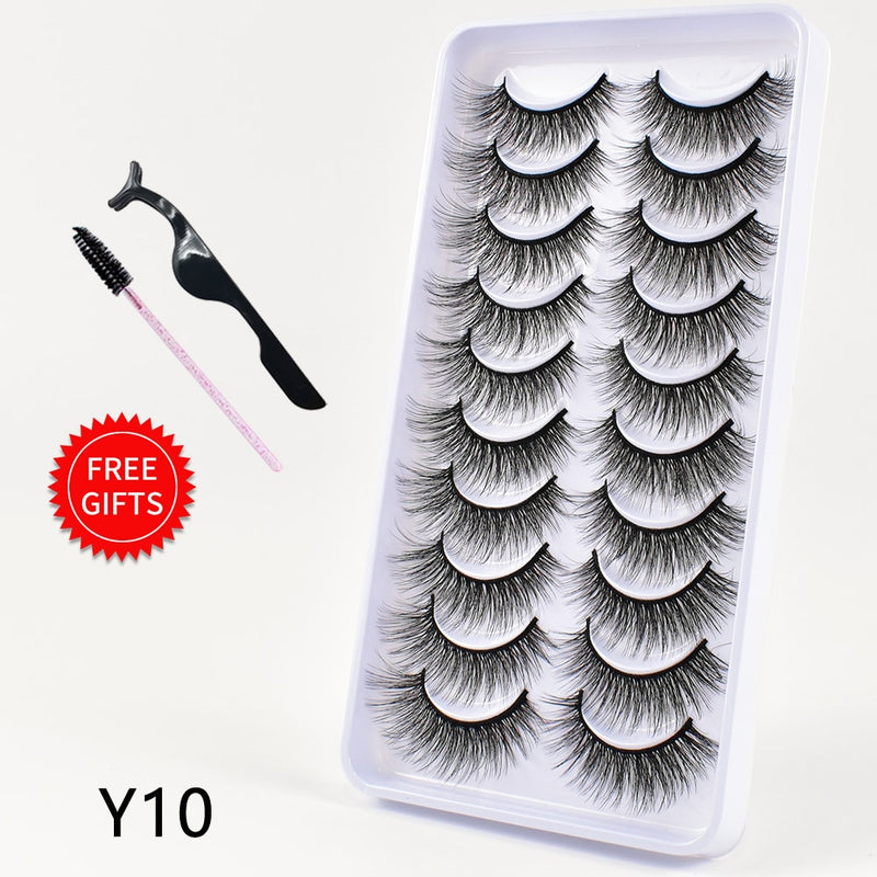 Load image into Gallery viewer, 5/10 Pairs 3D Mink Lashes Dramatic Natural Lashes
