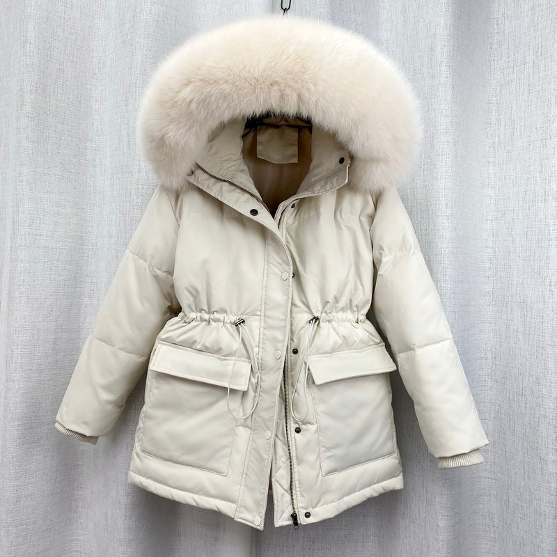 Load image into Gallery viewer, 2022 jacket lined with soft fur, elegant shape and high quality
