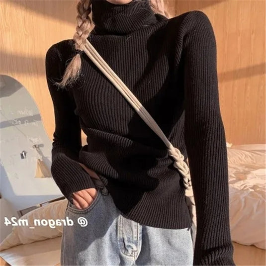Beautiful and soft women's sweater warm for winter Long and round neck.. neck warmer 9_colors