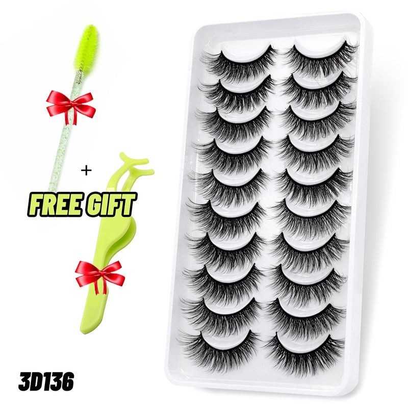 Load image into Gallery viewer, 3D eyelashes are reusable, long and beautifully shaped
