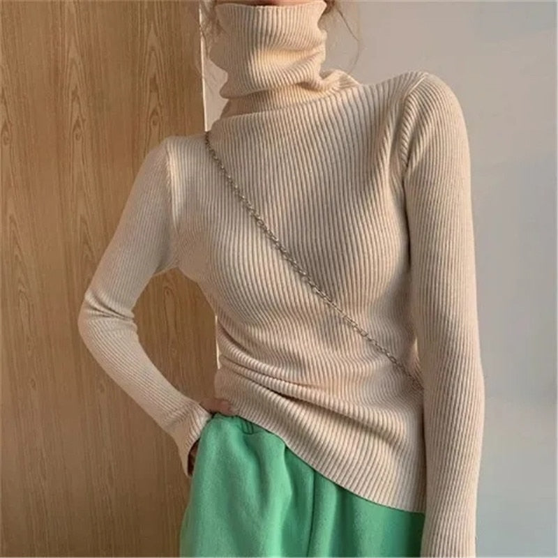 Load image into Gallery viewer, Beautiful and soft women's sweater warm for winter Long and round neck.. neck warmer 9_colors
