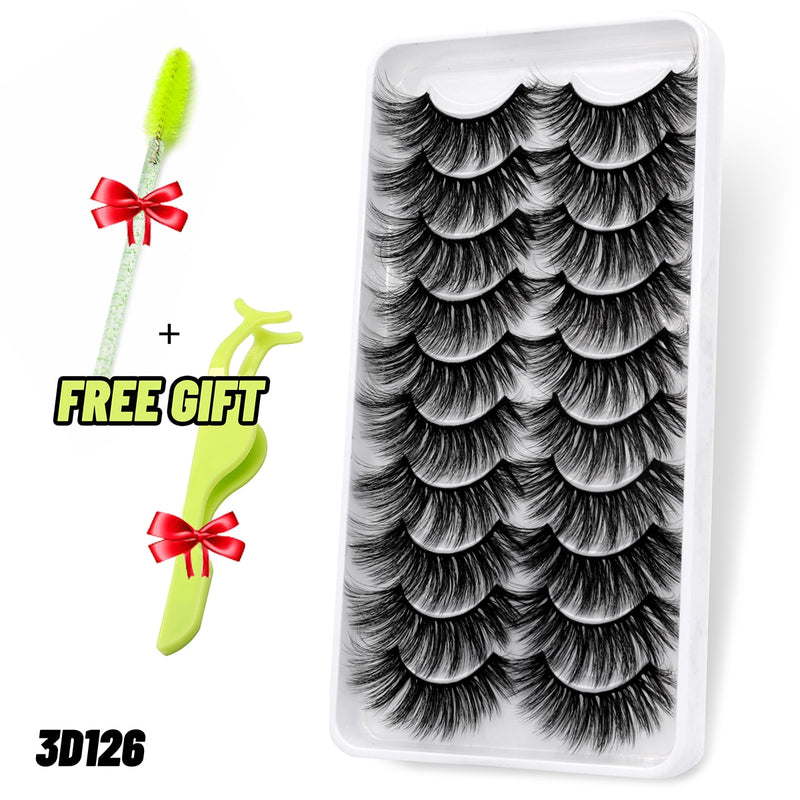 Load image into Gallery viewer, 3D eyelashes are reusable, long and beautifully shaped

