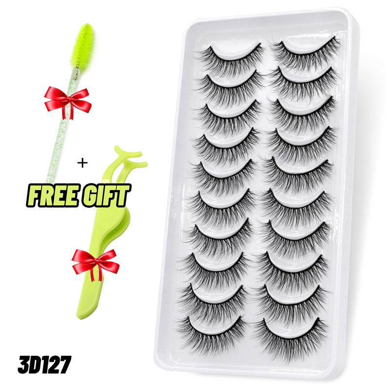 Load image into Gallery viewer, 3D eyelashes are reusable, long and beautifully shaped
