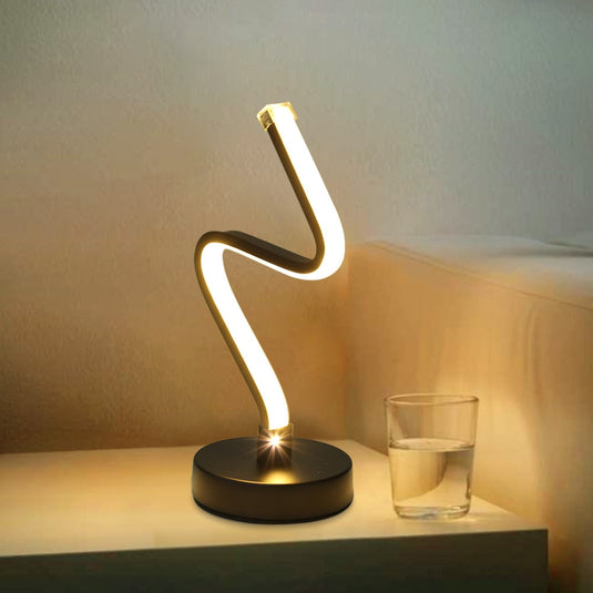 led desk lamps, Threaded shape, for office and home decorations. Various shapes