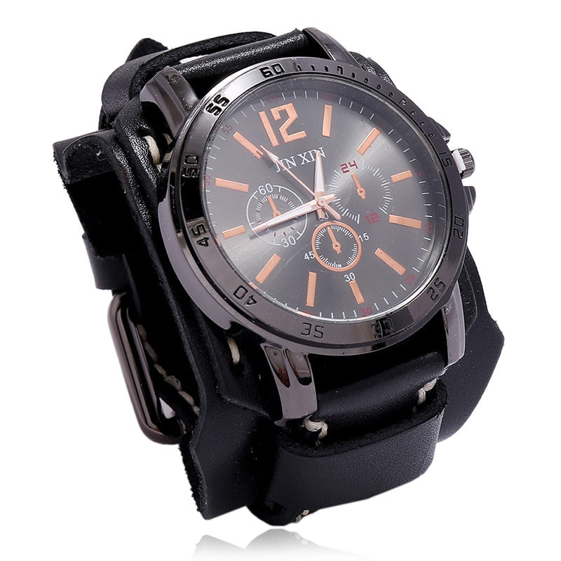 Load image into Gallery viewer, Jessingshow 2022 Luxury Men's Watch Leather bracelet, stainless steel 20_color
