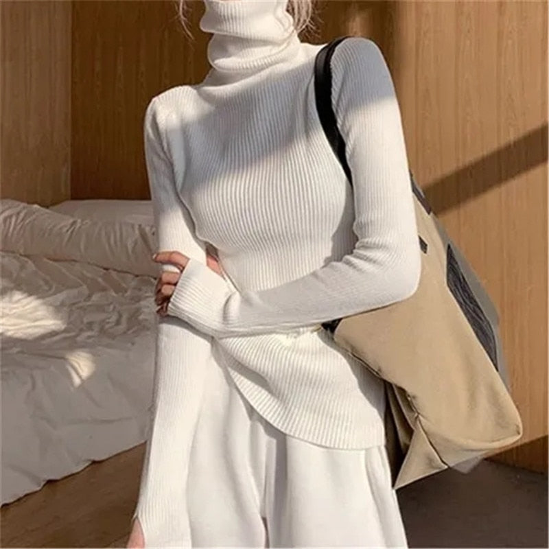 Load image into Gallery viewer, Beautiful and soft women's sweater warm for winter Long and round neck.. neck warmer 9_colors
