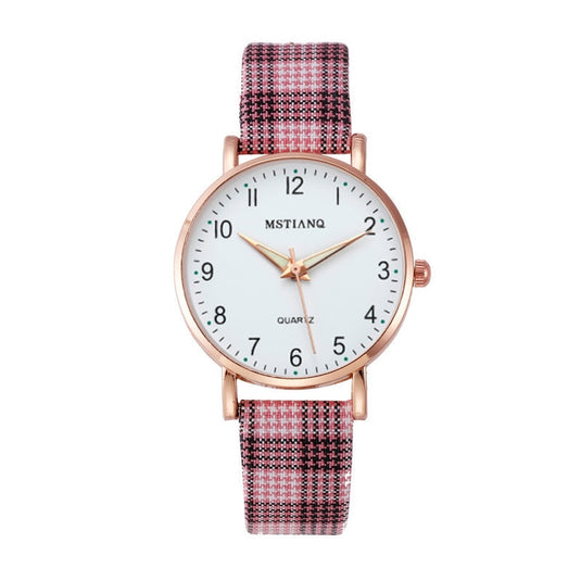 2022 new watch for women Leather strap, glow-in-the-dark hands, some with a ring
