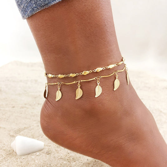 Stainless steel anklet for the beach and summer days