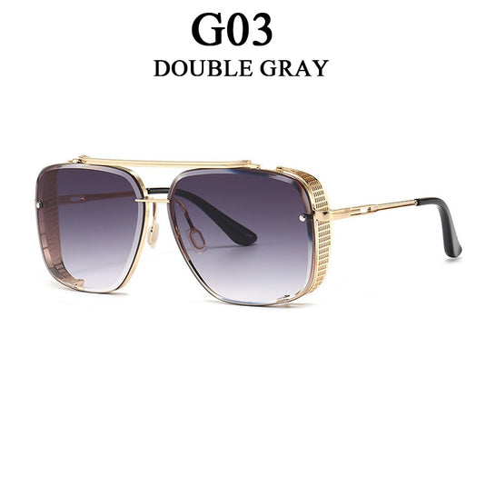 luxury sunglasses for men Eye protection lenses square lenses Made of the finest materials