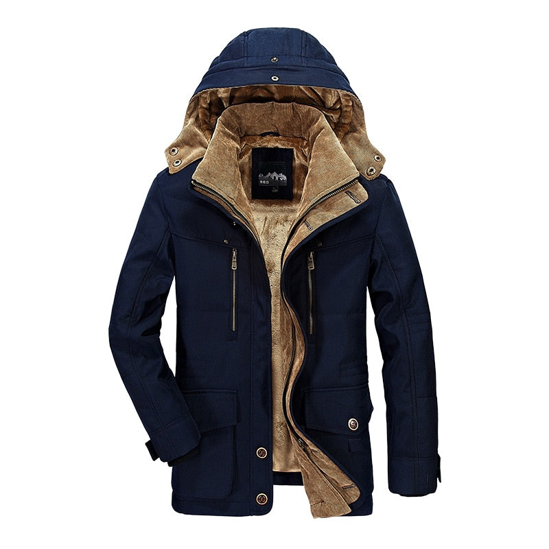 Load image into Gallery viewer, Thick wool jacket, lined with fur, warm for winter, hoods, all sizes
