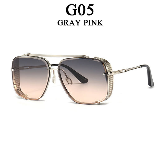 luxury sunglasses for men Eye protection lenses square lenses Made of the finest materials