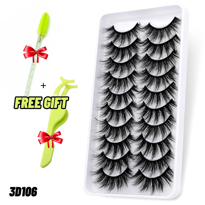 Load image into Gallery viewer, 3D eyelashes are reusable, long and beautifully shaped
