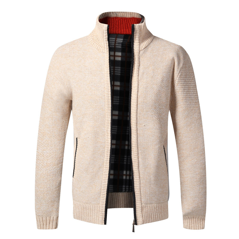 Load image into Gallery viewer, Men's elegant winter jacket, fleece, zipper, 8_colors
