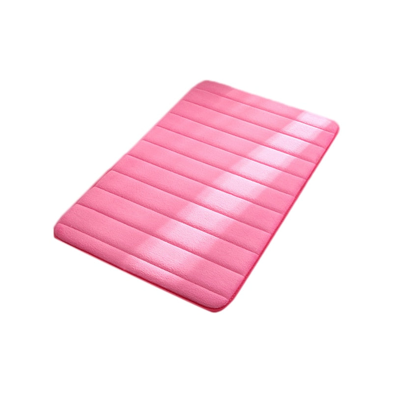 Load image into Gallery viewer, Coral fleece bath rug Non-slip and water absorbent washable 10-colors
