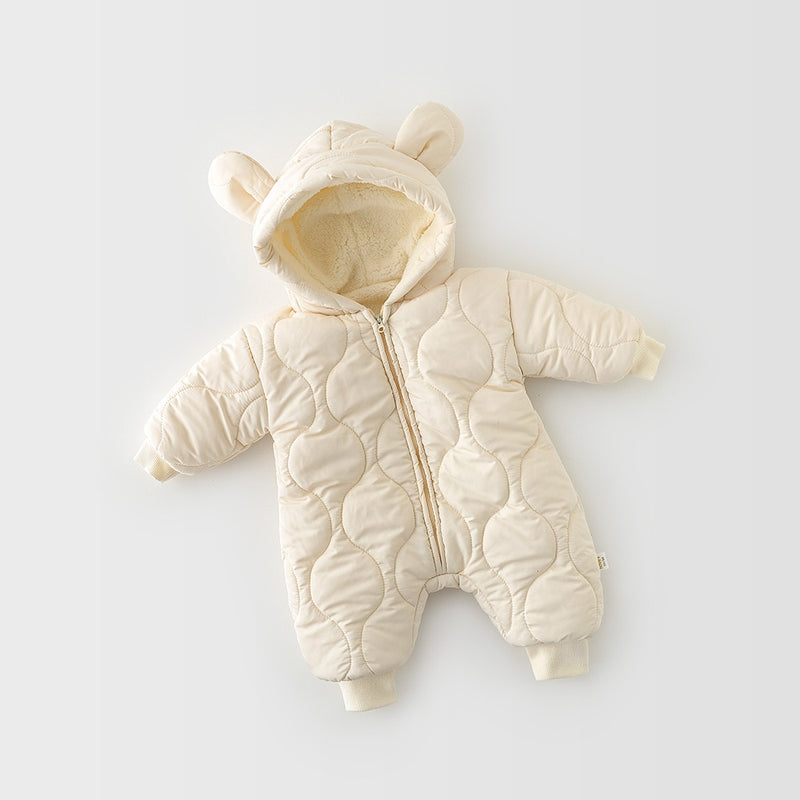 Load image into Gallery viewer, Milancel baby clothing bear ear for baby boys &amp; girls,rompers fur lining, infant outfit
