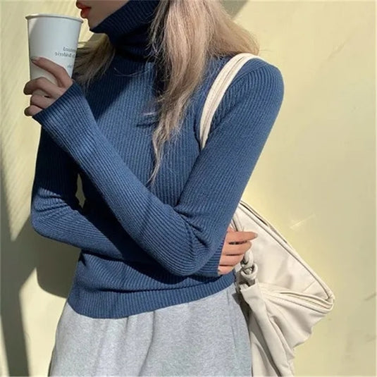 Beautiful and soft women's sweater warm for winter Long and round neck.. neck warmer 9_colors