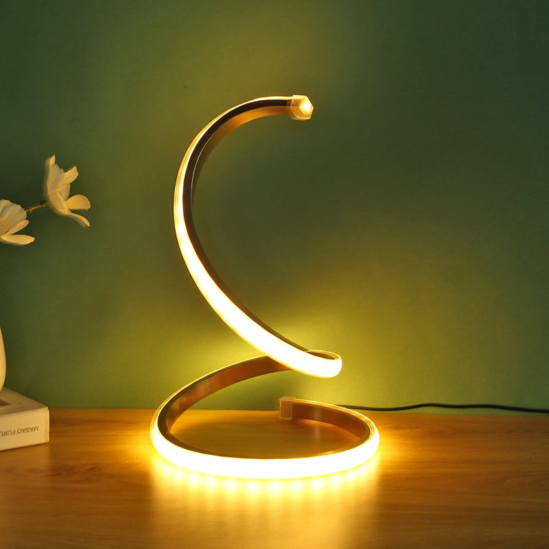 Load image into Gallery viewer, led desk lamps, Threaded shape, for office and home decorations. Various shapes
