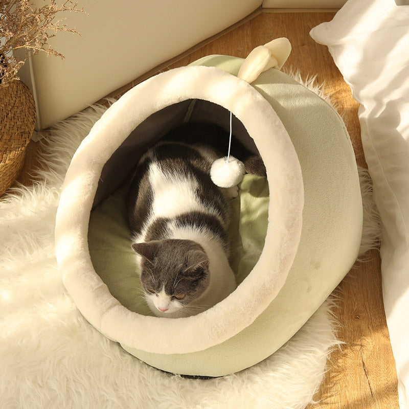 Load image into Gallery viewer, Tent bed For cats and small dogs comfortable pillow Warms your pet in the winter
