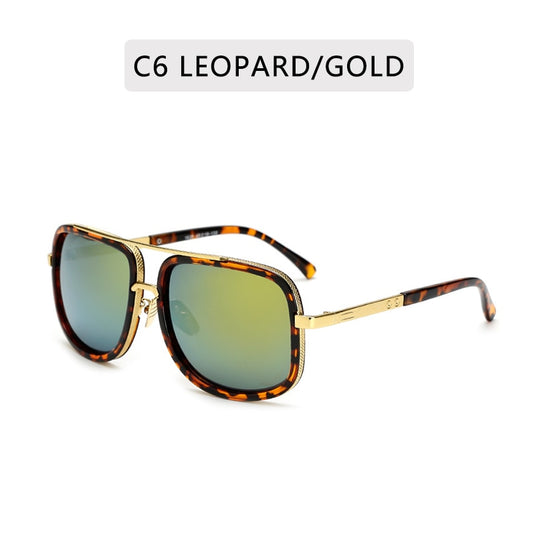 Ultra-luxury square frame sunglasses for men