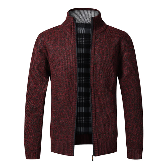 Men's elegant winter jacket, fleece, zipper, 8_colors