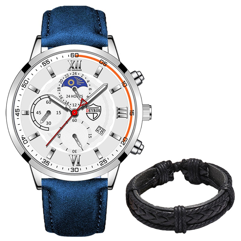 Load image into Gallery viewer, Luxury men's watches, sports, leather Sora 12_colors
