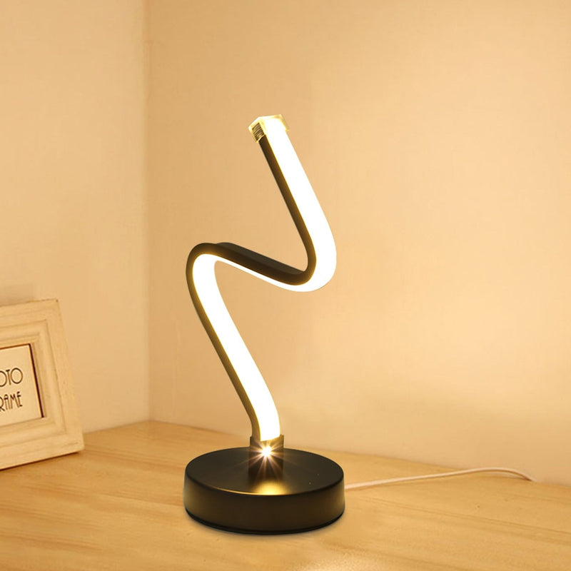 Load image into Gallery viewer, led desk lamps, Threaded shape, for office and home decorations. Various shapes
