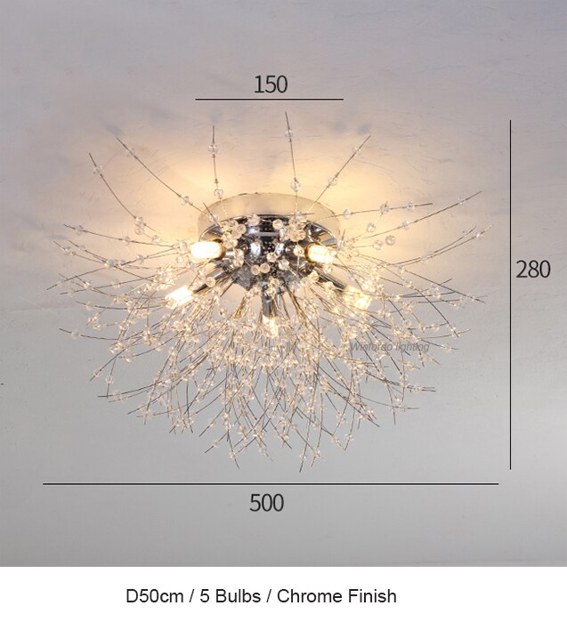 Load image into Gallery viewer, chandelier for bedroom  shape of many branches of crystal Excellent lighting for your room
