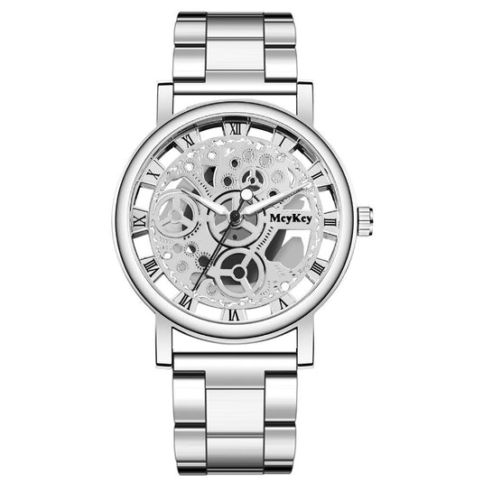 Fashionable stainless steel gold watch