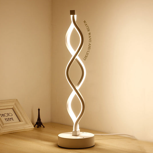 led desk lamps, Threaded shape, for office and home decorations. Various shapes