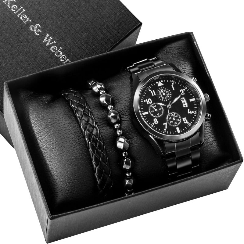 Load image into Gallery viewer, 2022 elegant and high quality turquoise leather 3 piece bracelet watch
