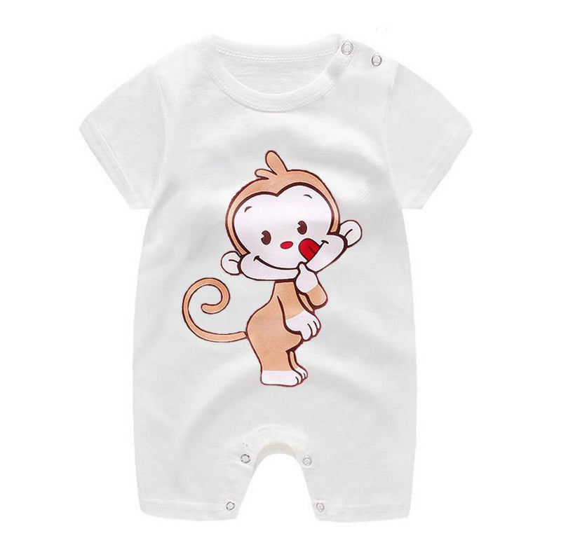 Load image into Gallery viewer, Baby summer clothes, short, one piece, cute picture, all colors
