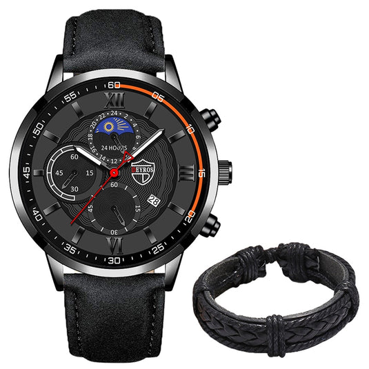 Luxury men's watches, sports, leather Sora 12_colors